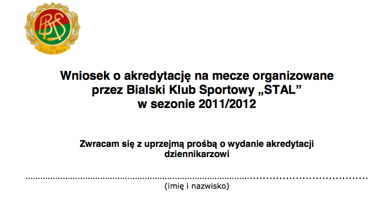 Akredytacje dla dziennikarzy